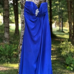 Alfred Angelo Royal Blue Bridesmaid Dress -Size 4